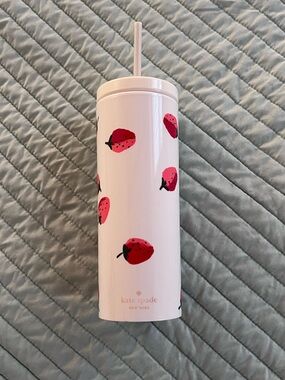 NWOT Kate Spade 20oz Strawberry Tumbler